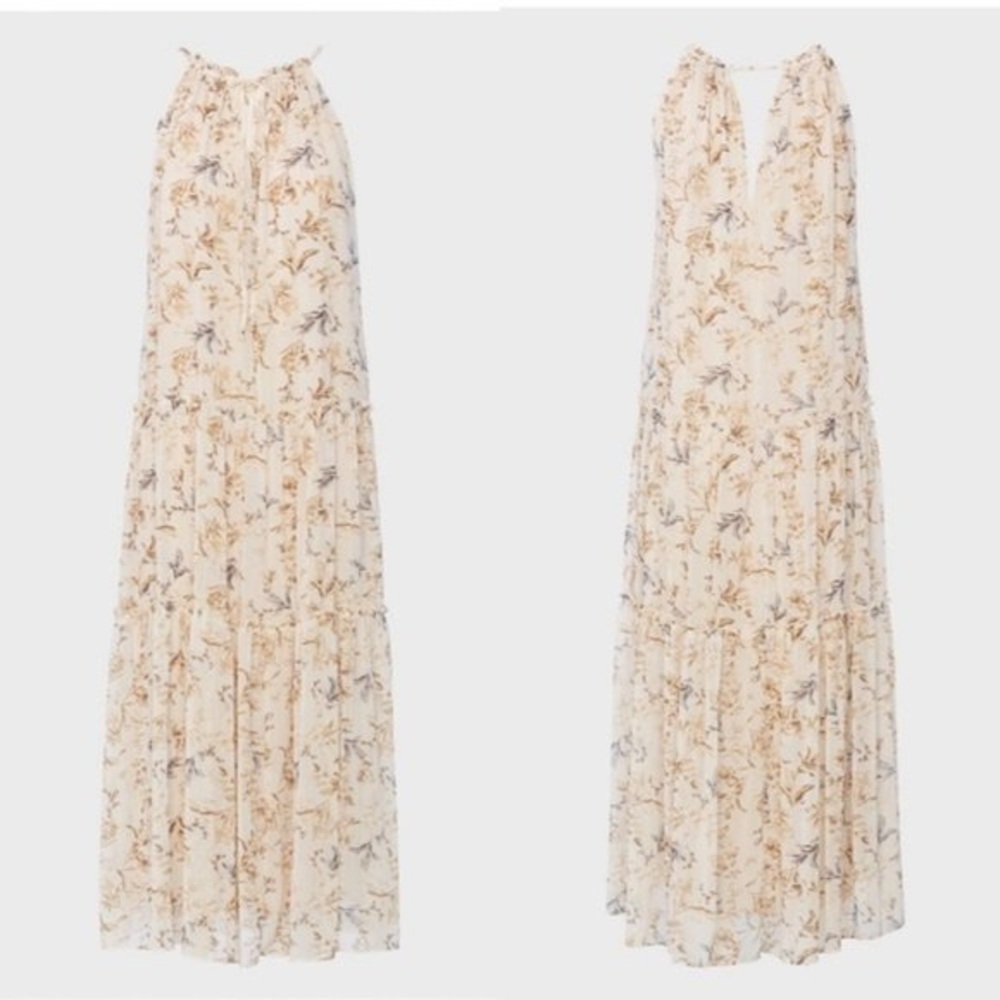 ANTHROPOLOGIE maxi Drew Floral Dress size small